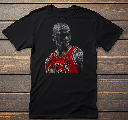 Jordan Basketball Legend graphic tee on black t-shirt